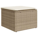 1 Tuinset Met Kussens Poly Rattan