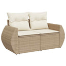 1 Tuinset Met Kussens Poly Rattan