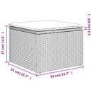 1 Tuinset Met Kussens Poly Rattan