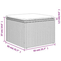 1 Tuinset Met Kussens Poly Rattan