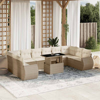 1 Tuinset Met Kussens Poly Rattan
