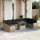 1 Tuinset Met Kussens Poly Rattan