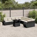 1 Tuinset Met Kussens Poly Rattan