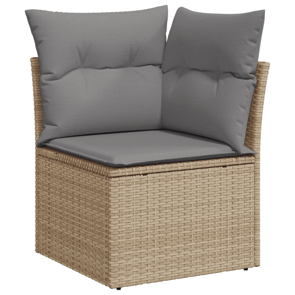 1 Tuinset Met Kussens Poly Rattan