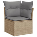 1 Tuinset Met Kussens Poly Rattan