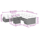 1 Tuinset Met Kussens Poly Rattan