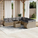 1 Tuinset Met Kussens Poly Rattan