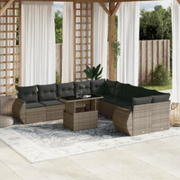 1 Tuinset Met Kussens Poly Rattan