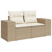 1 Tuinset Met Kussens Poly Rattan