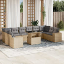 1 Tuinset Met Kussens Poly Rattan