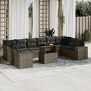 1 Tuinset Met Kussens Poly Rattan