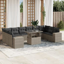 1 Tuinset Met Kussens Poly Rattan