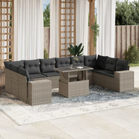 1 Tuinset Met Kussens Poly Rattan