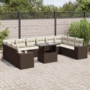 1 Tuinset Met Kussens Poly Rattan