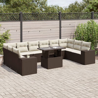 1 Tuinset Met Kussens Poly Rattan