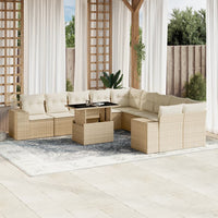1 Tuinset Met Kussens Poly Rattan