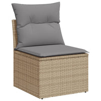 1 Tuinset Met Kussens Poly Rattan