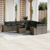 1 Tuinset Met Kussens Poly Rattan