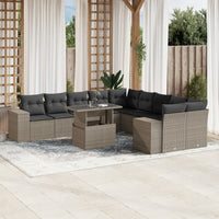 1 Tuinset Met Kussens Poly Rattan