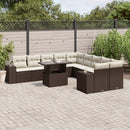 1 Tuinset Met Kussens Poly Rattan