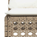 1 Tuinset Met Kussens Poly Rattan Beige