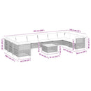 1 Tuinset Met Kussens Poly Rattan Beige