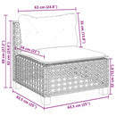 1 Tuinset Met Kussens Poly Rattan Beige