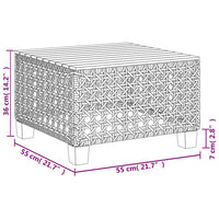 1 Tuinset Met Kussens Poly Rattan Beige