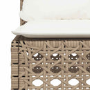 1 Tuinset Met Kussens Poly Rattan Beige