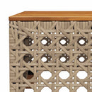 1 Tuinset Met Kussens Poly Rattan Beige
