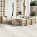 1 Tuinset Met Kussens Poly Rattan Beige