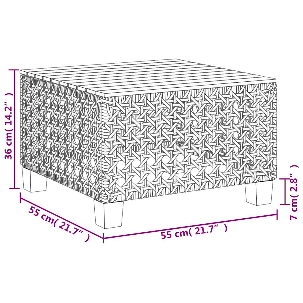 1 Tuinset Met Kussens Poly Rattan Beige