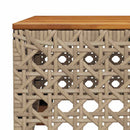 1 Tuinset Met Kussens Poly Rattan Beige