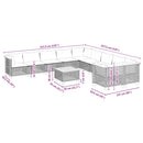 1 Tuinset Met Kussens Poly Rattan Beige