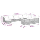 1 Tuinset Met Kussens Poly Rattan