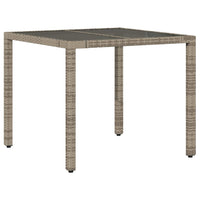 5-Delige Tuinset Met Kussens Poly Rattan Grijs