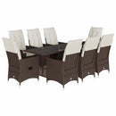 Tuinset Met Kussens Poly Rattan Bruin