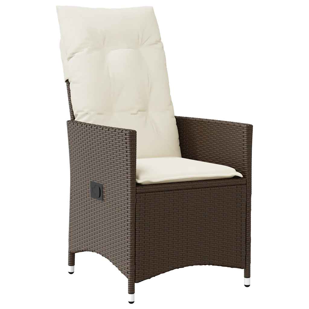 Tuinset Met Kussens Poly Rattan Bruin