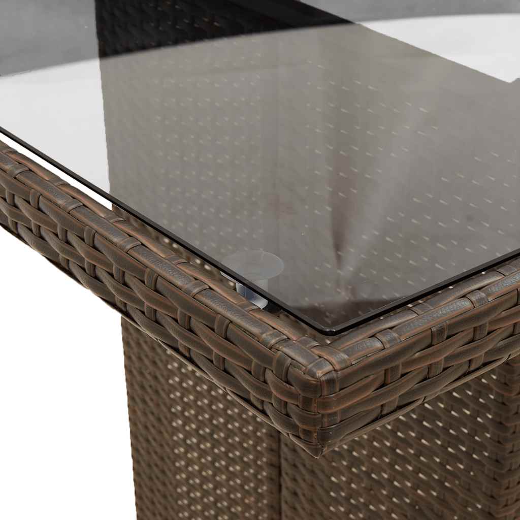 Tuinset Met Kussens Poly Rattan Bruin