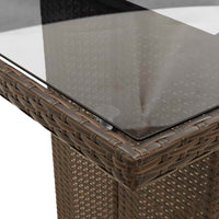 Tuinset Met Kussens Poly Rattan Bruin