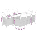 Tuinset Met Kussens Poly Rattan Bruin