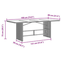 Tuinset Met Kussens Poly Rattan Bruin