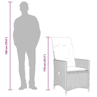 Tuinset Met Kussens Poly Rattan Bruin