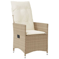 9-Delige Tuinset Met Kussens Poly Rattan Beige