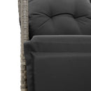 7-Delige Tuinset Met Kussens Poly Rattan Grijs