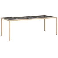 9-Delige Tuinset Met Kussens Poly Rattan En Glas