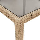 9-Delige Tuinset Met Kussens Poly Rattan En Glas