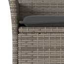 5-Delige Tuinset Met Kussens Poly Rattan En Glas