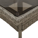 5-Delige Tuinset Met Kussens Poly Rattan En Glas