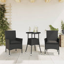 5-Delige Tuinset Met Kussens Poly Rattan En Glas